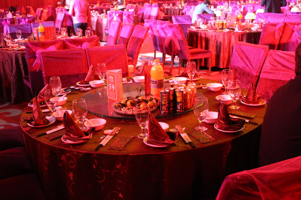  A tablescape in the banquet hall! 