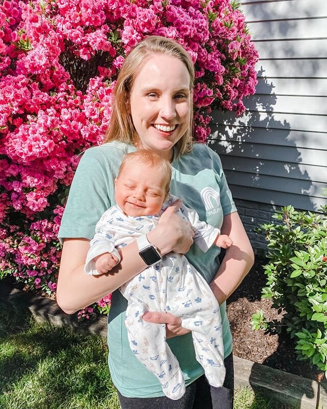 Phoenix made me a mom, and Henry made me a Mama. 🌈 Happy Mother&rsquo;s Day, especially to all the Loss Moms and Rainbow Moms out there! 🌸 #rainbowbaby