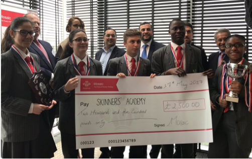 The winners of Mosaic Enterprise Challenge 2017 with the judges.