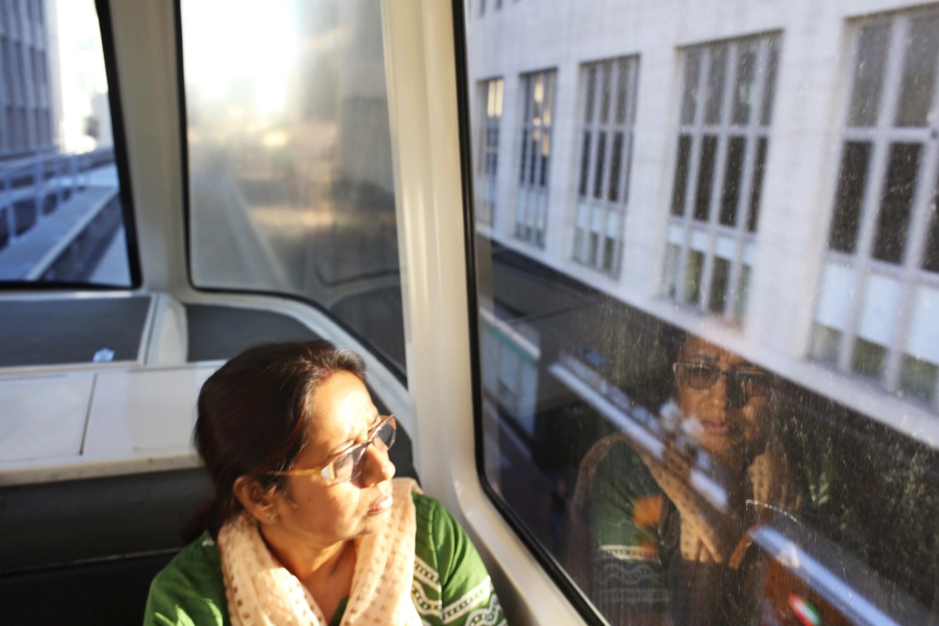 Ma on Elevated Train, Jacksonville 2013