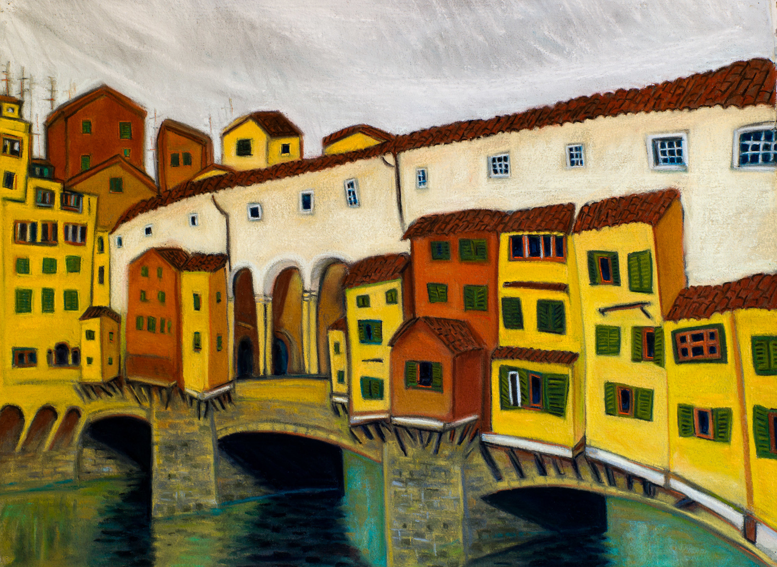 Ponte Vecchio #2, pastel 30x39.jpg