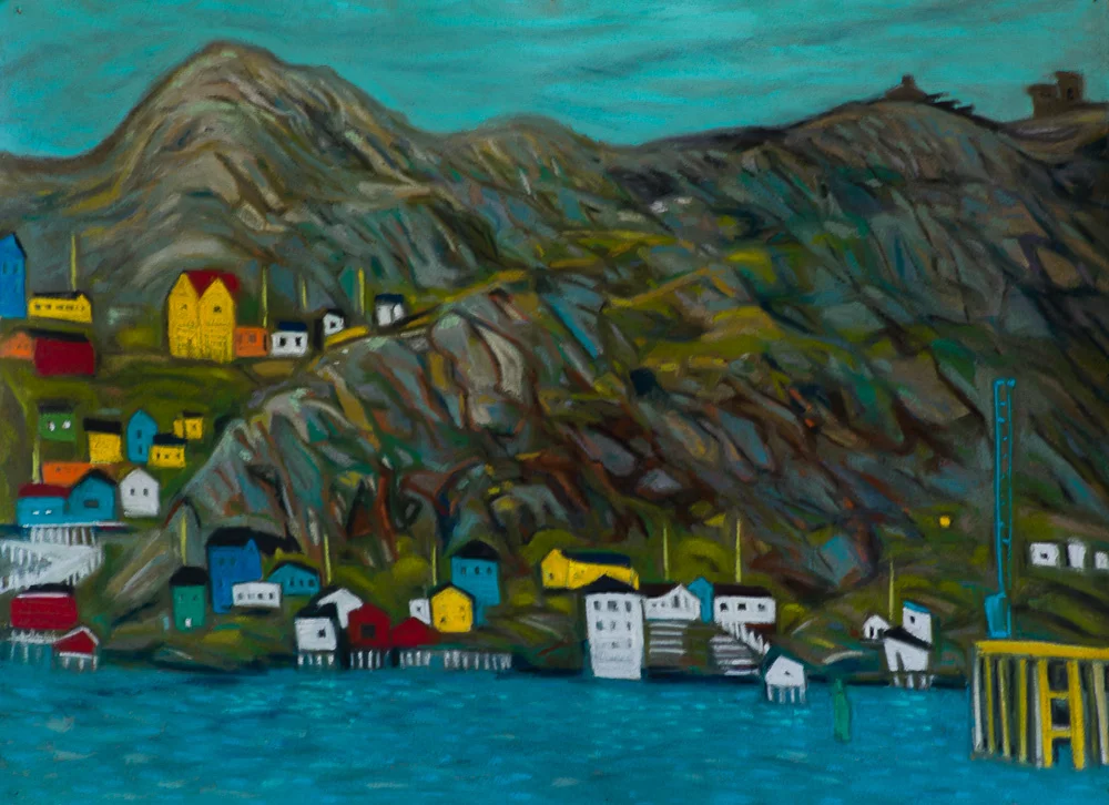 The Battery #2, St. John's pastel 22x30
