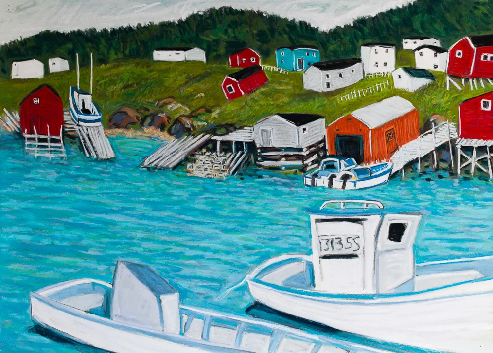 New Bonaventure, Newfoundland. pastel 22x30