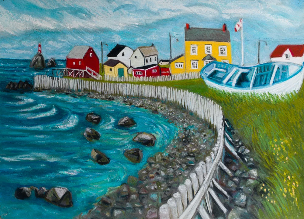 Bonavista Breakwall, pastel 2230