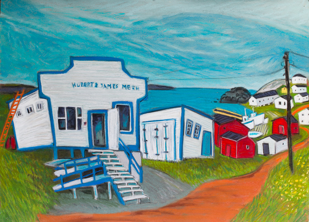 Keels Store, Newfoundland. pastel 22x30