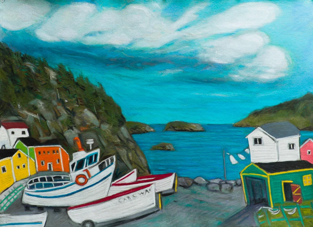 Burnt Cove, NL 22x30 pastel