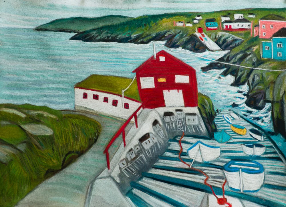 Pouch Cove, NL 22x30 pastel