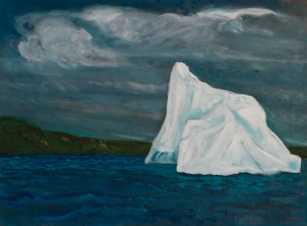 Iceberg, Trinity Bay #2, oil-linen 22x30 2017.jpg