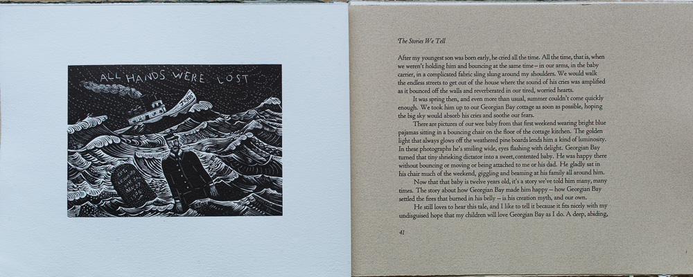 On Spirit Lake, The Stories We Tell, Andrea Curis. page spread.jpg