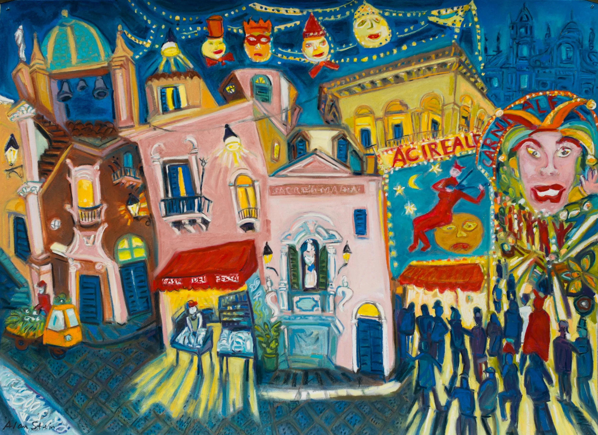 Carnevale Acireale, Sicily pastel 22x30 2025 (1 of 1).jpg