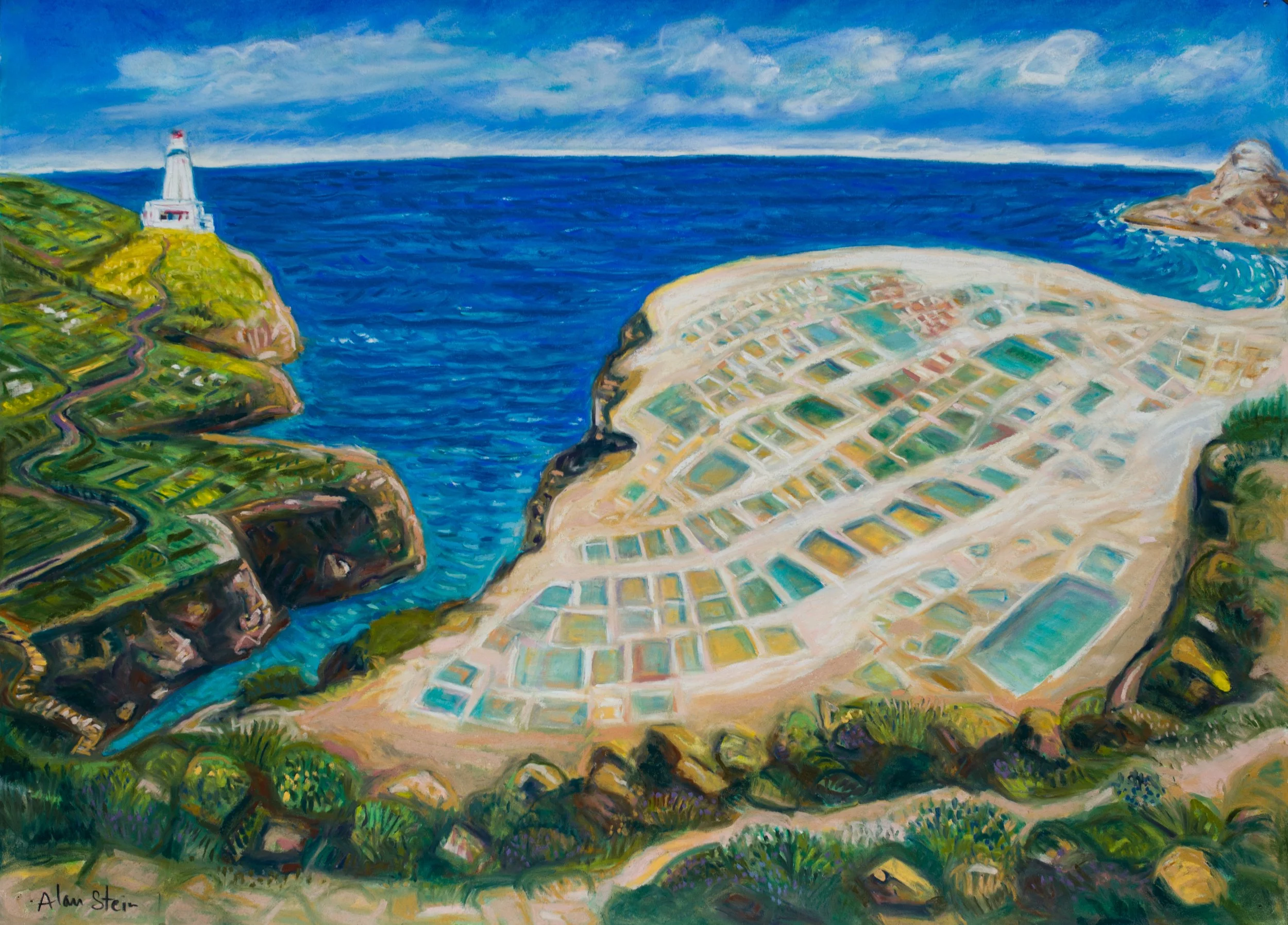 Salt Pans, Zebbug, Gozo, pastel 22x30 2025 (1 of 1).jpg