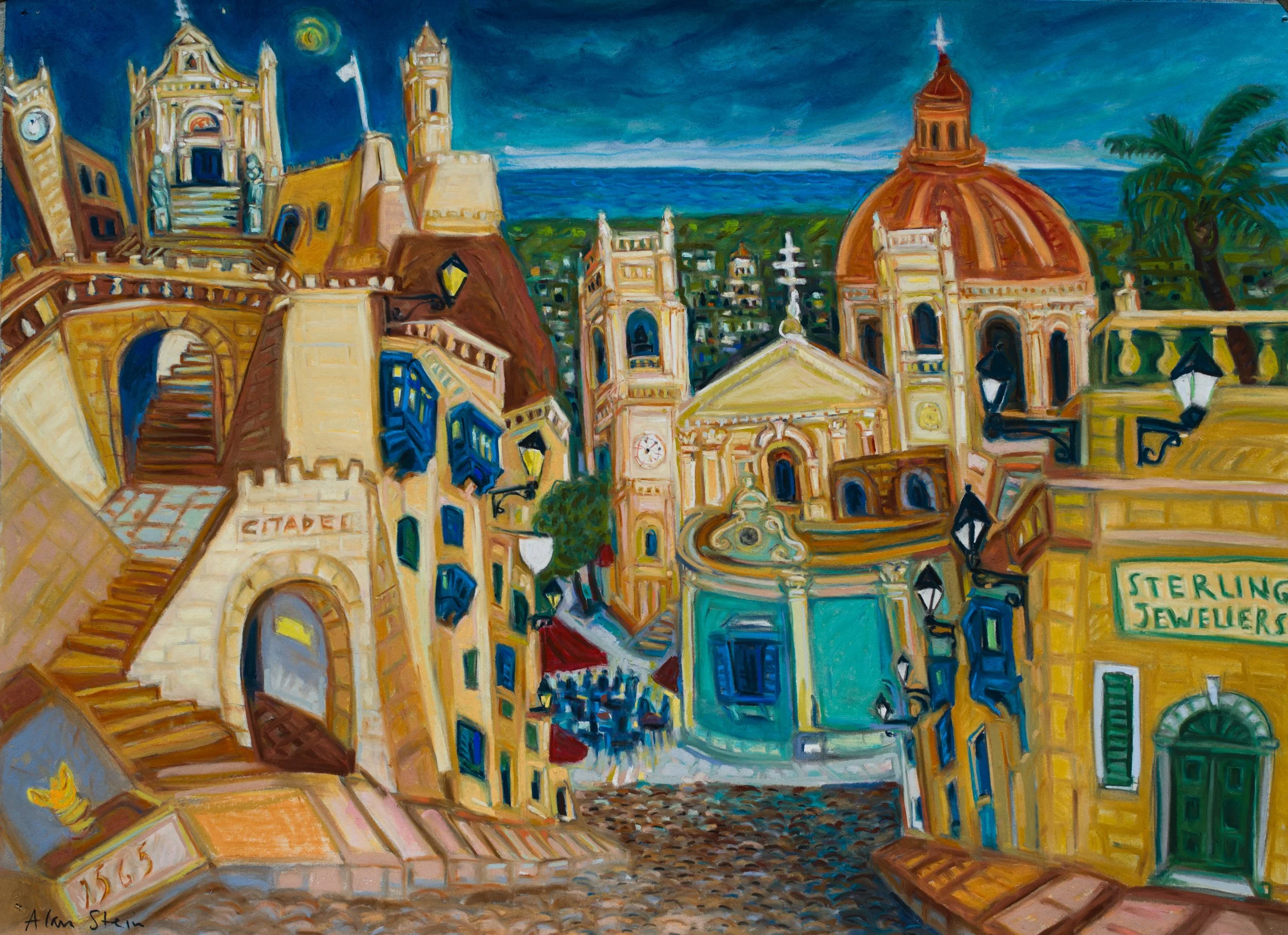 Victoria, Gozo pastel 22x30 2025 (1 of 1).jpg