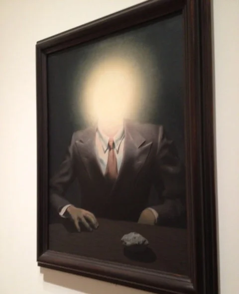 No photos were allowed for the Magritte exhibit, but I couldn't help myself. 