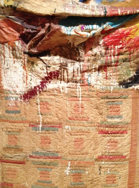 Detail of Bed. Not the best lighting. 