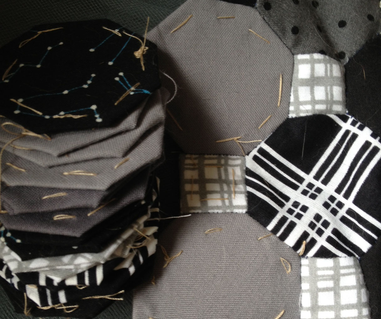 A pile of Octi and some that pieced together already. 