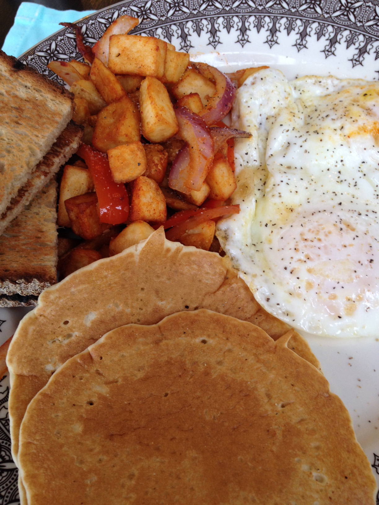 Blue Pig breakfast. 
