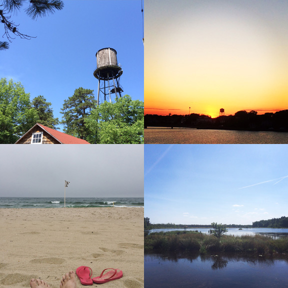 1) Whitesbog, New Jersey. 2) Deal, New Jersey. 3) Ocean Grove, New Jersey. 4) The bog at Whitesbog.