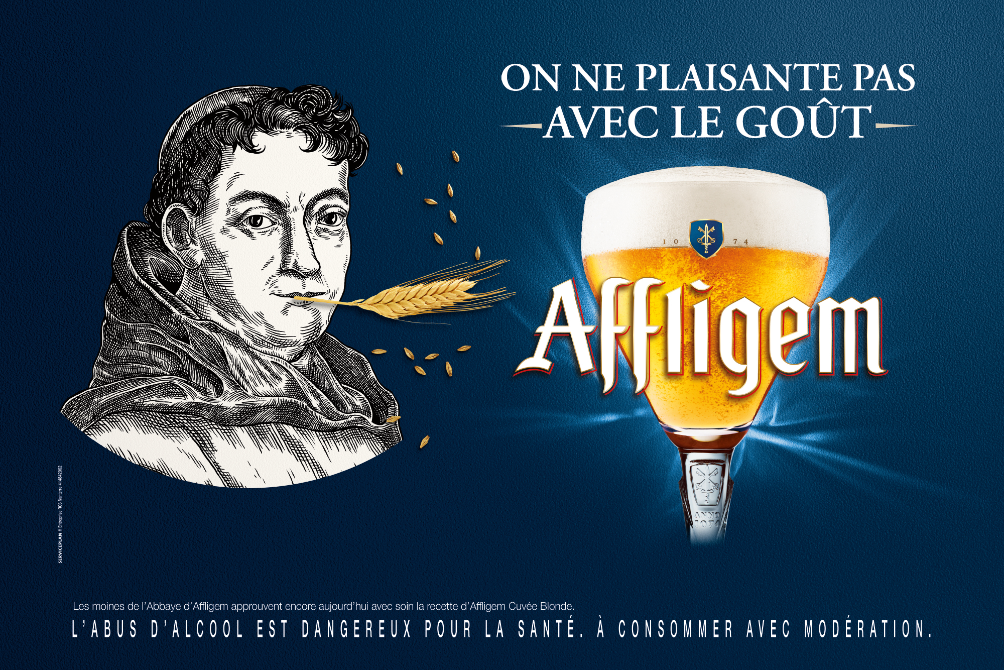 Illustrations for the 2017 Affligem French campaign client : Service Plan France