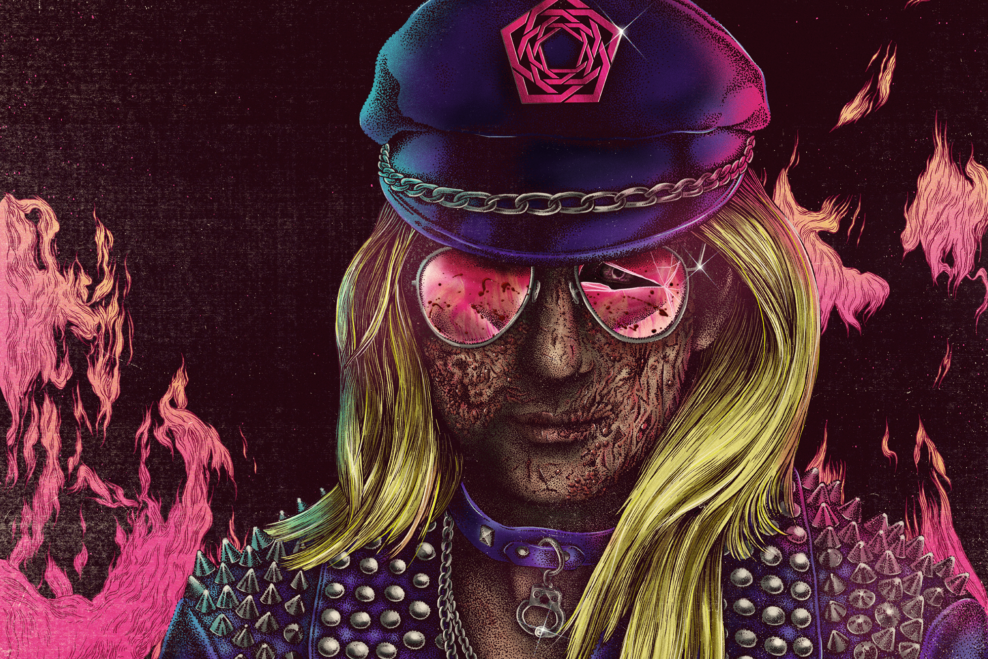 Cover of Carpenter Brut ’s Leather Teeth album