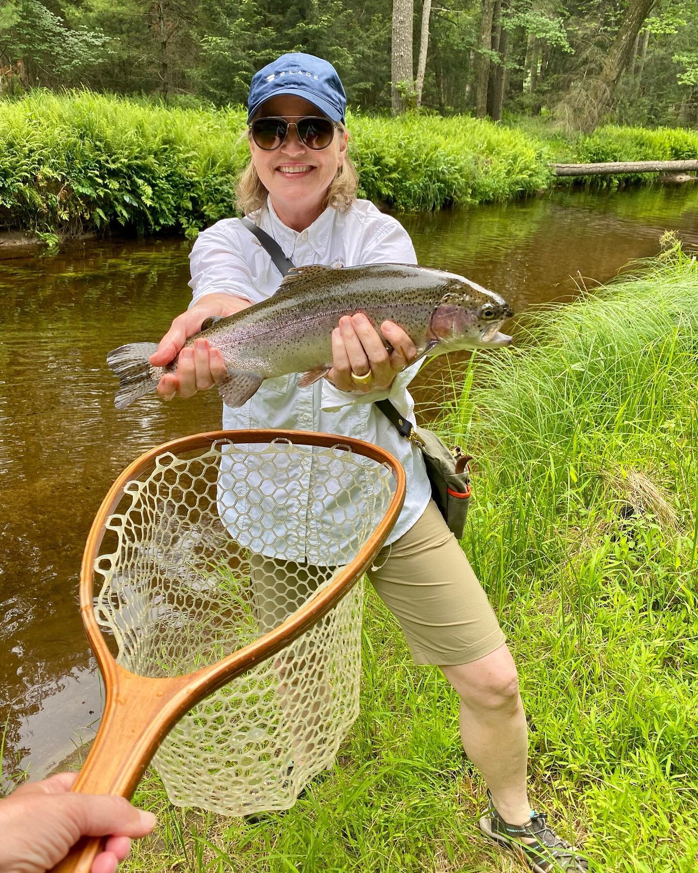 Day 1,  not sure how it can get any better.  Sorry @billyjoel I think I should send you a check.  #flyfishingjunkie #girlsonthefly #iwadefornoman #rainbowtrout