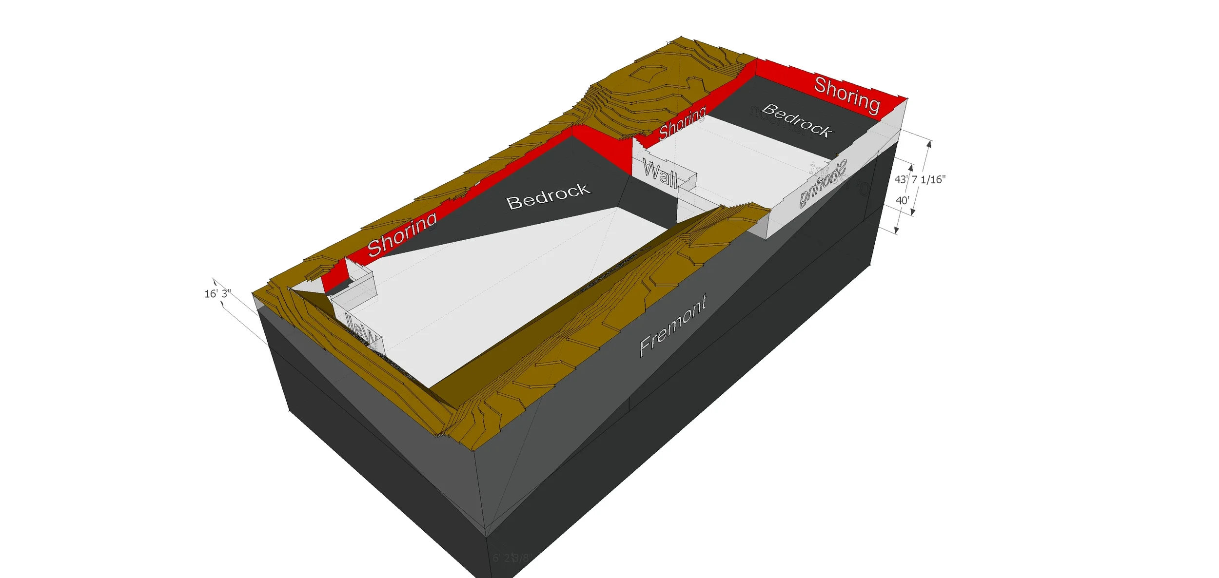 Excavation & Shoring Study 3