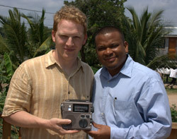 ETOW Director, Thomas Witherspoon with the Belize Minister of Education, Honorable Patrick Faber
