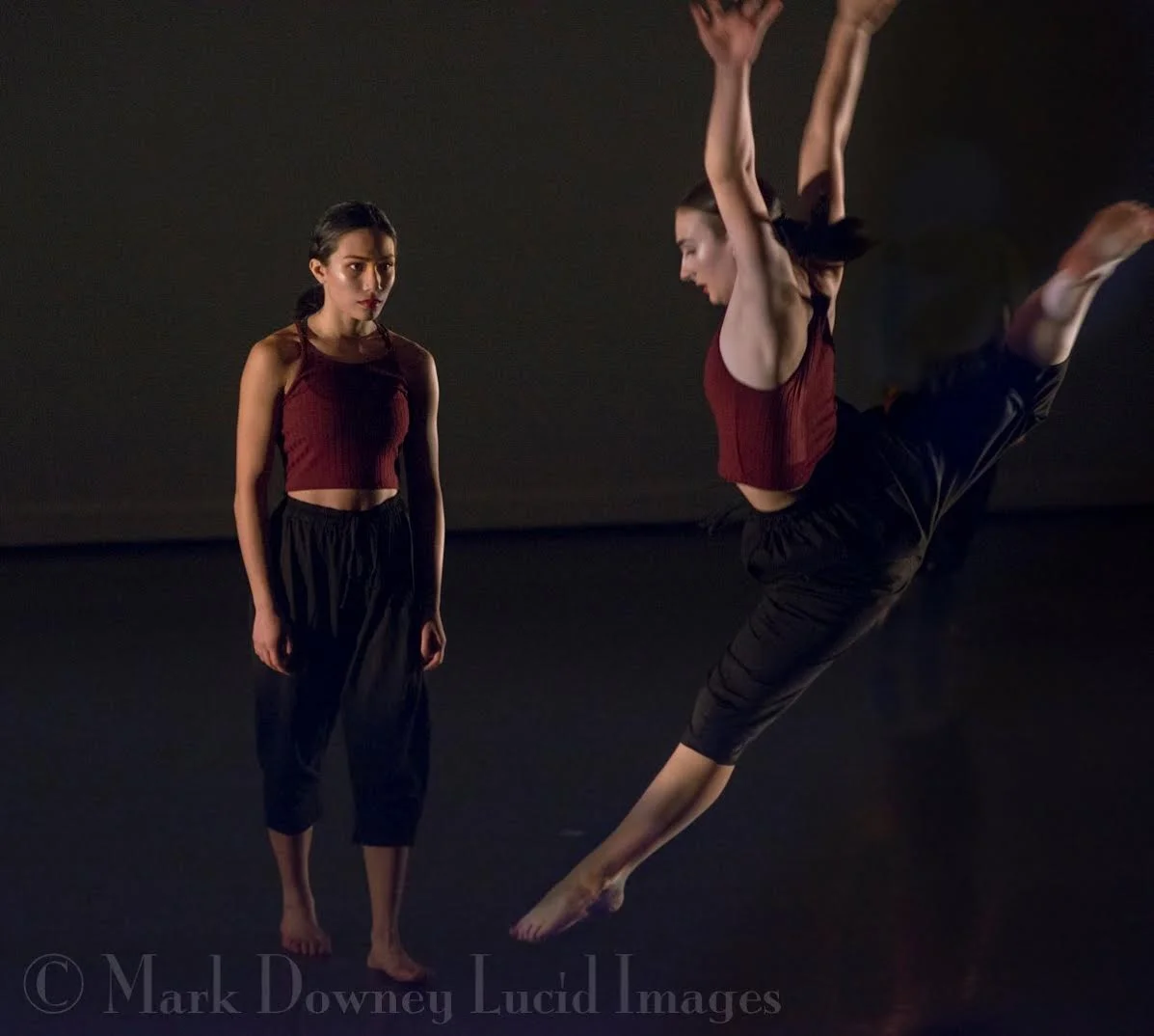 Dancers Malaya and Quincy.