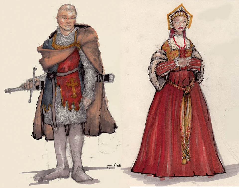 Medieval Knight and Lady