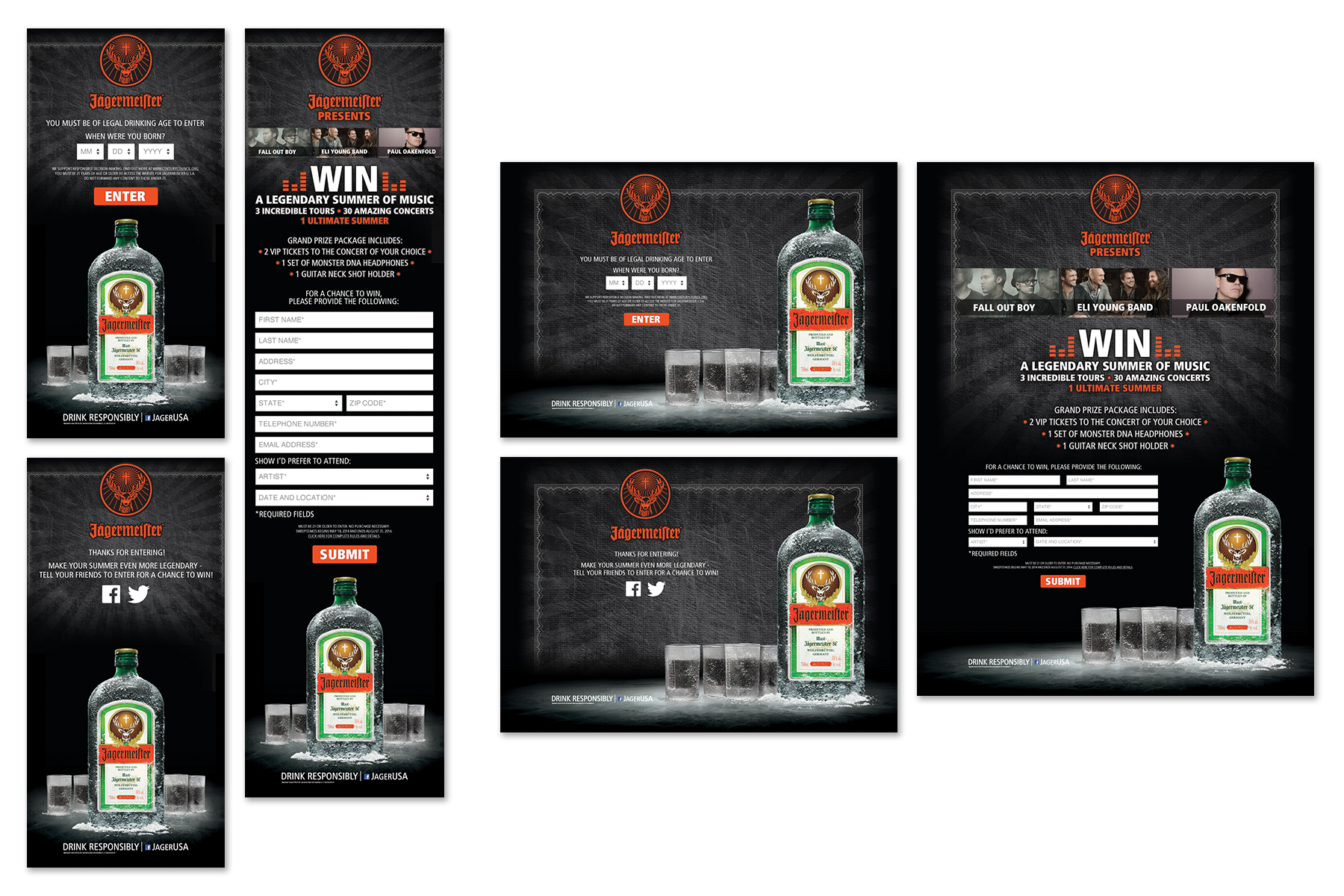 SIDNEY FRANK / JAGERMEISTER SWEEPSTAKES