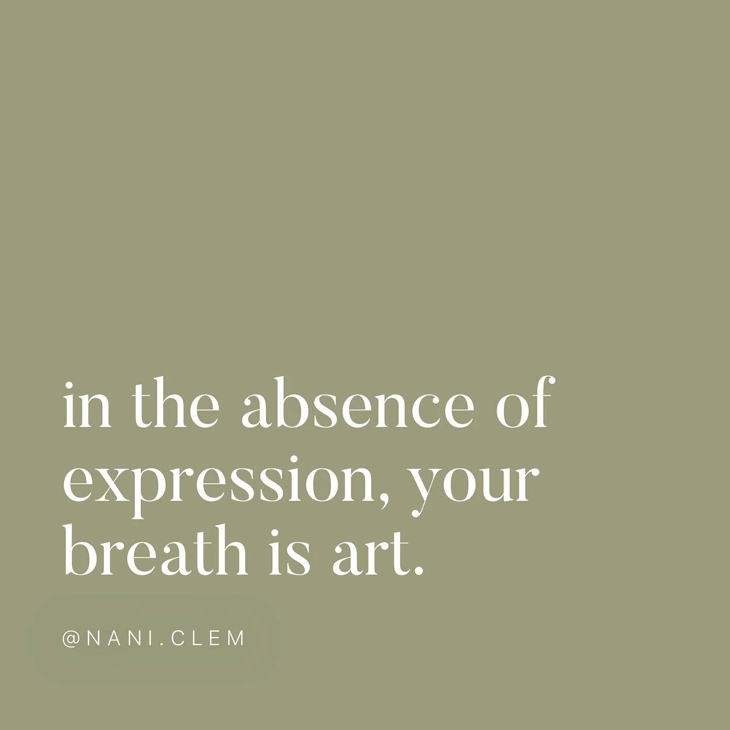 could it be that our very being, the pumping of the heart, the creation of saliva, the varied ways we breathe, the expansion/contraction of our lungs, the opening and closing of our pupils &ndash; is the art? 👁

creating firstly by presence &amp; wi