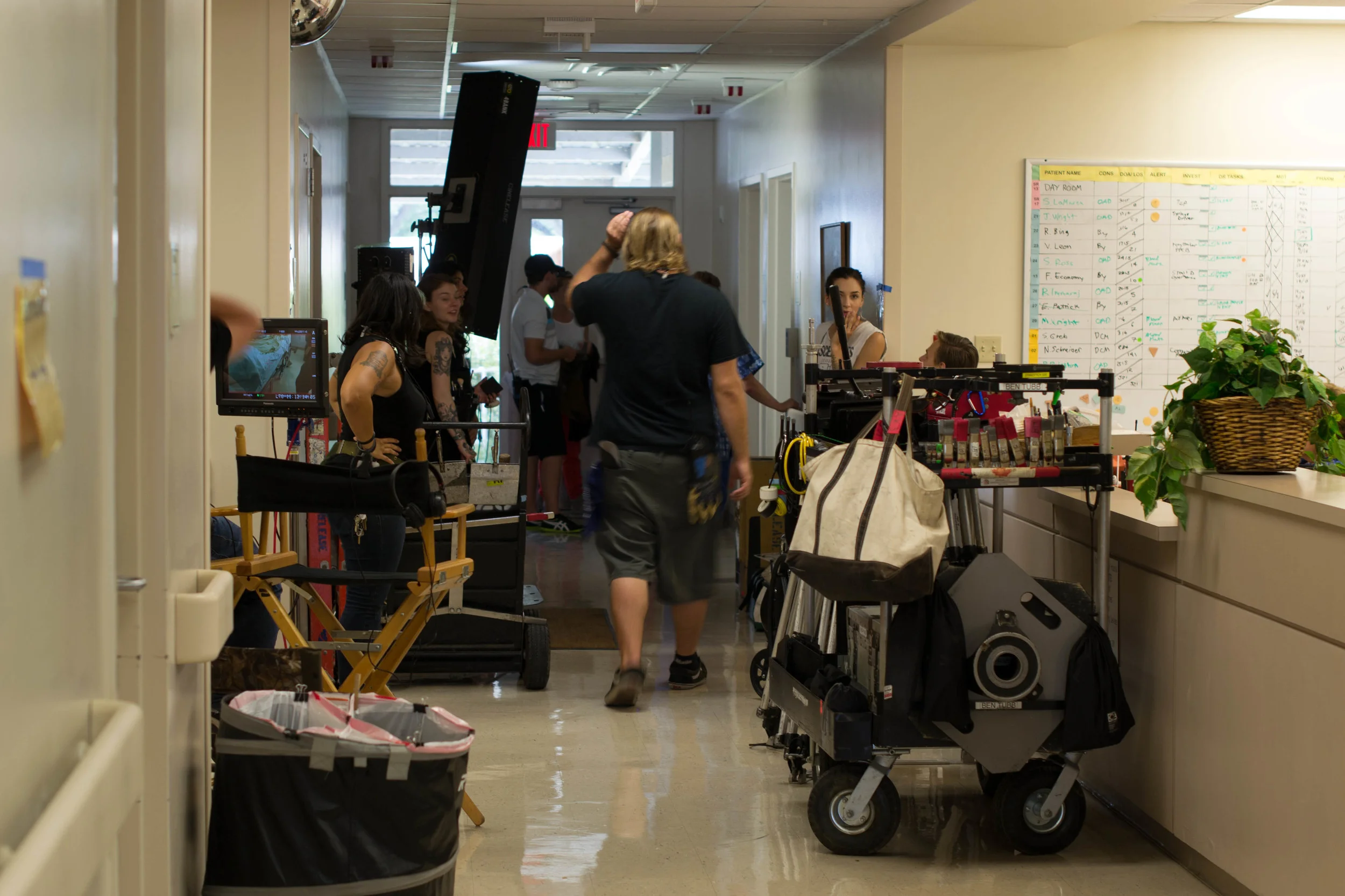 Filming at the Smithville Hospital