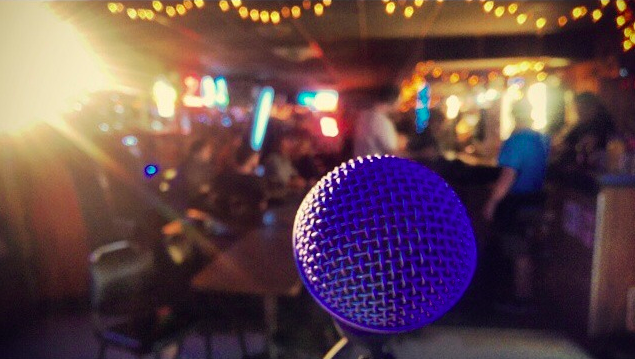 View from the stage on the Deep Eddy set. Photo credit: Richard Porter
