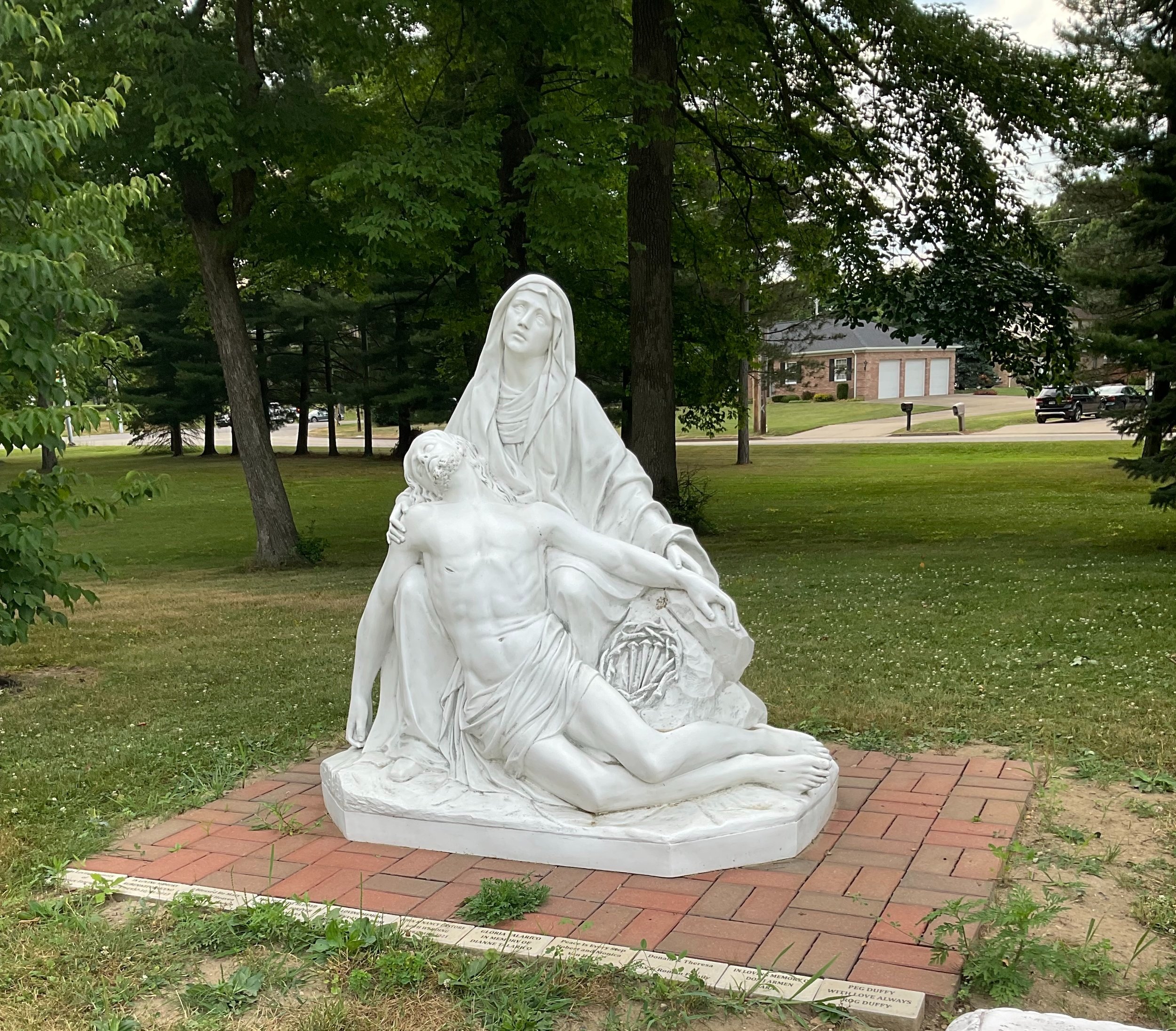 Our Pieta for our Rosary Walk