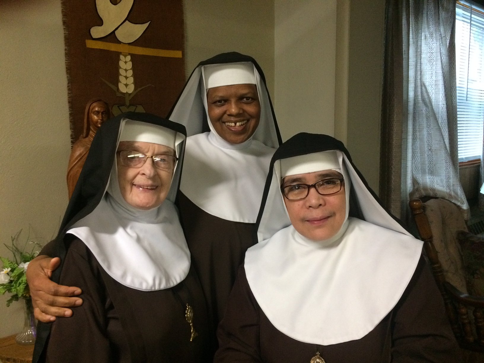 Srs. Marion Celine, Mary Agnes, and Mary Cecilia