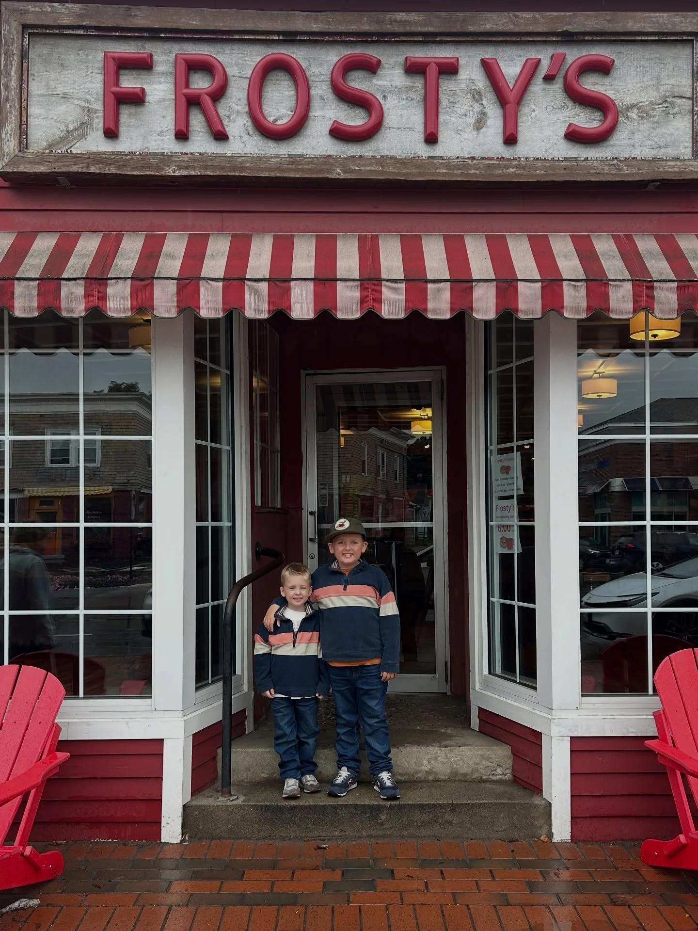 The Frost brothers visit @frostysdonutsmaine