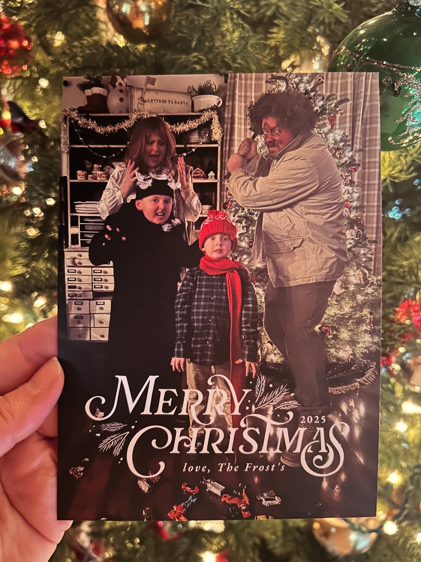 Christmas 2025. We are a silly crew over here and I would not have it any other way. #blessed #christmas #homealone