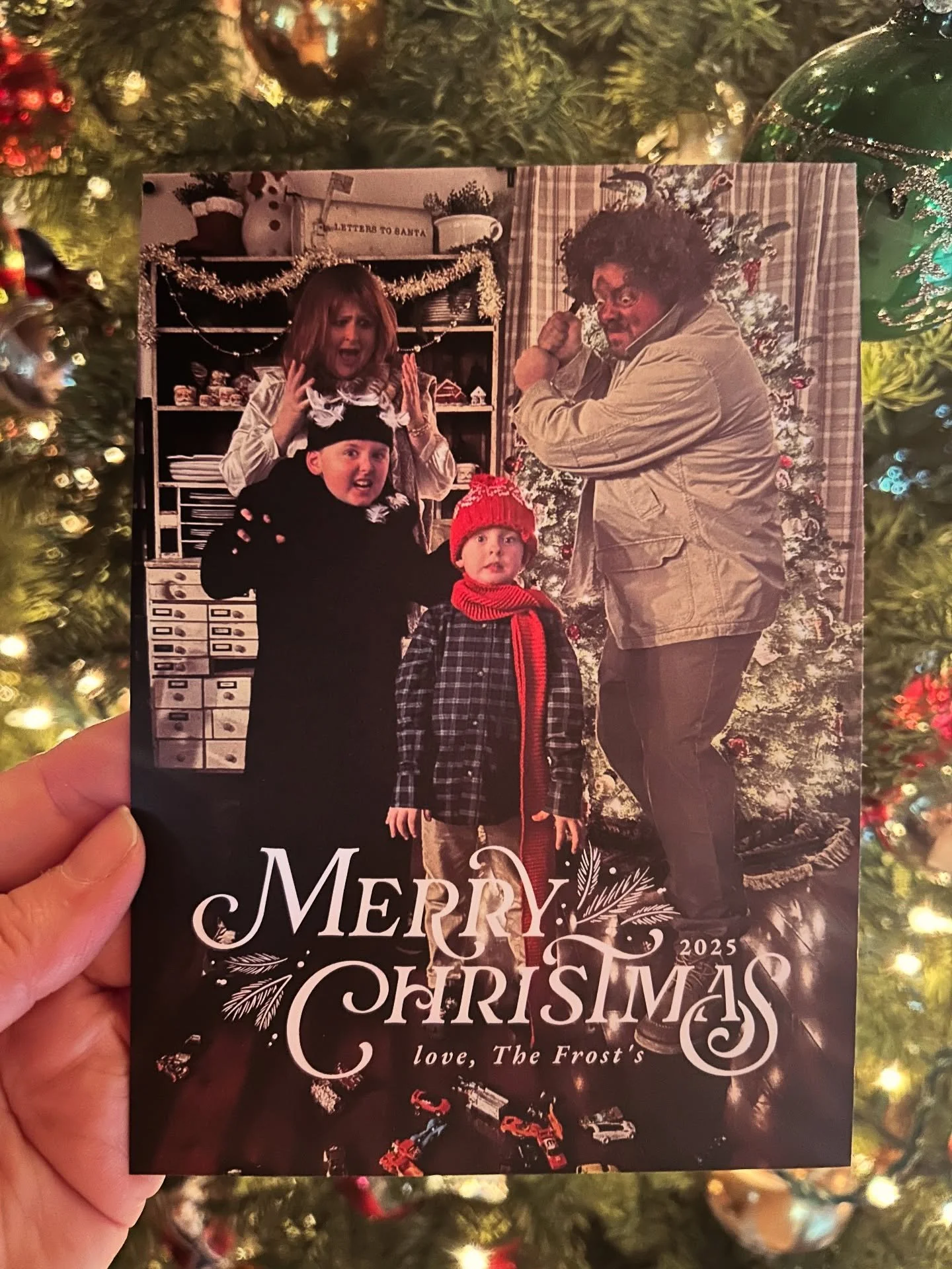 Christmas 2025. We are a silly crew over here and I would not have it any other way. #blessed #christmas #homealone