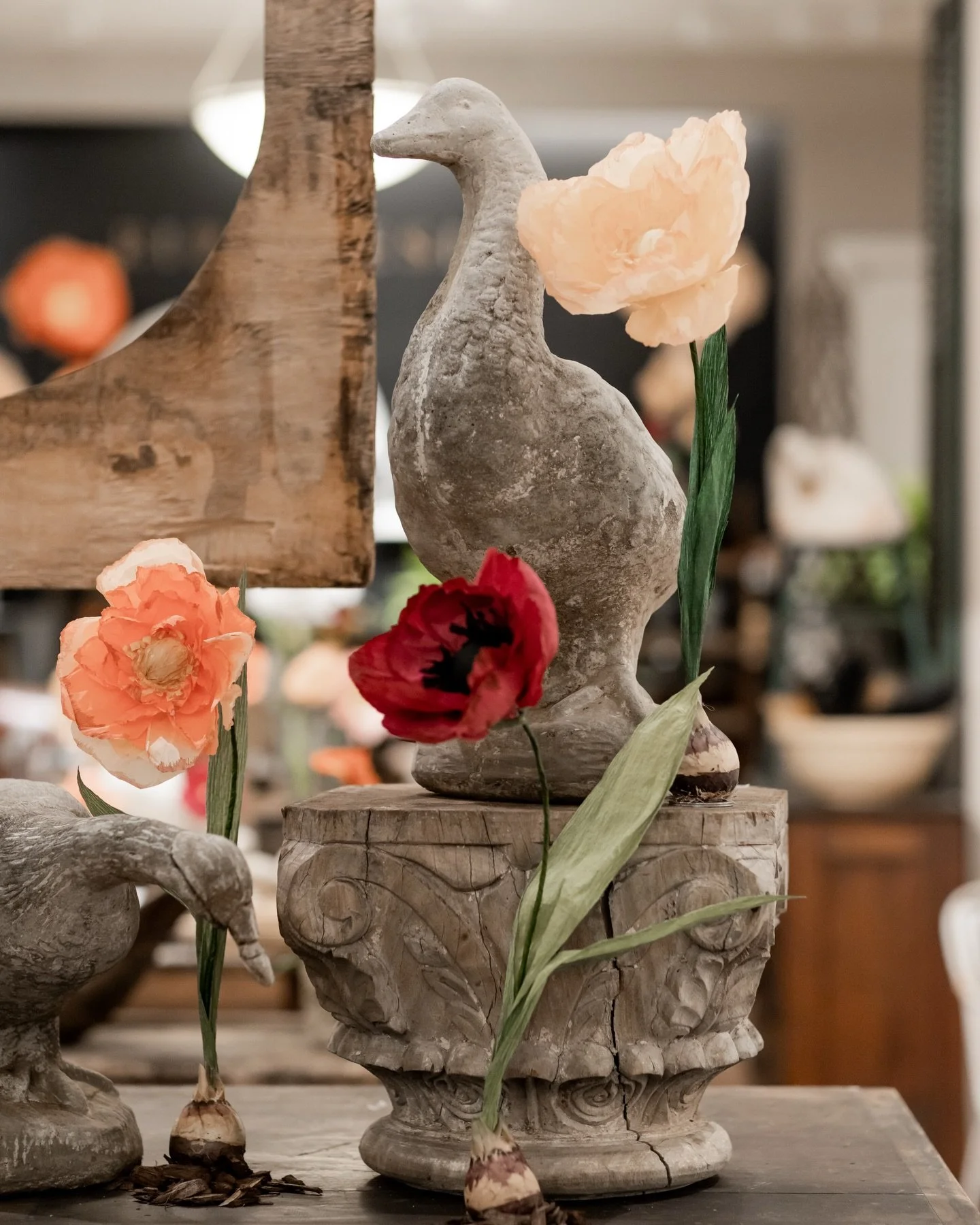 I made 100 of these paper flowers. Hand painted each one of them. I wish I kept one. 🤦🏼&zwj;♀️