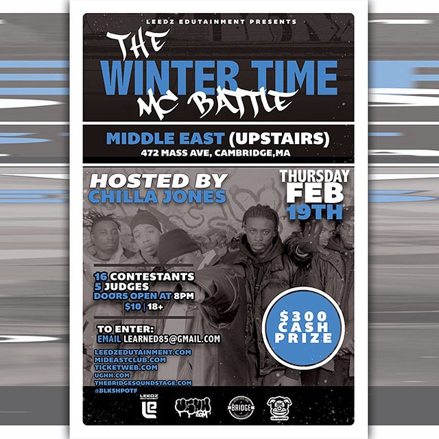 Freestyle, No Written. To enter email: Learned85@gmail.com Tickets for Pre-Purchase: http://www.ticketweb.com/t3/sale/SaleEventDetail?dispatch=loadSelectionData&eventId=5612765