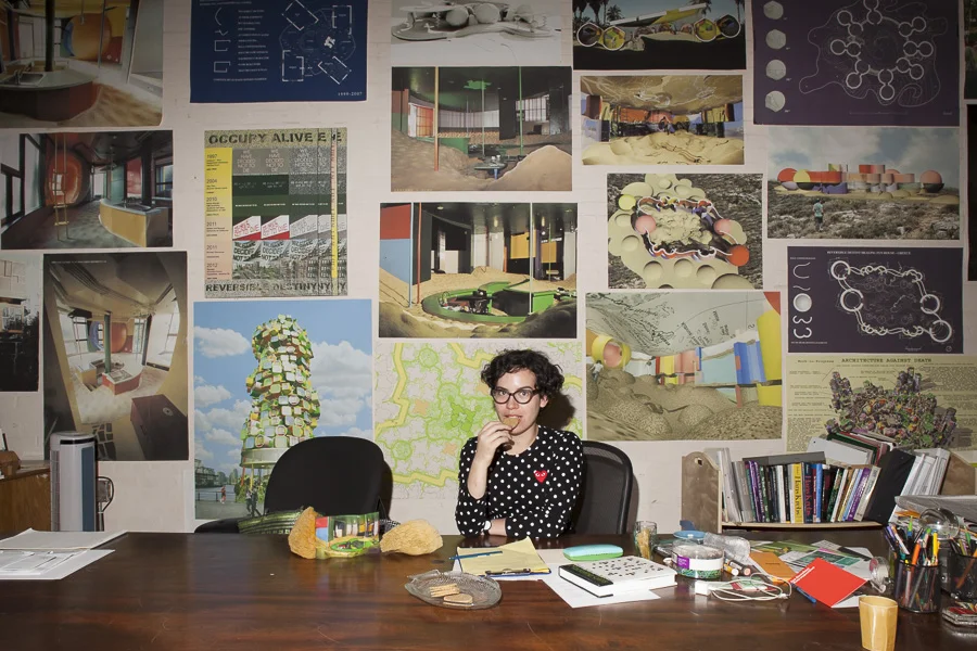 In another life, I was a photographer. This is me, on a shoot for T Magazine, in the late Madeline Gins' studio.