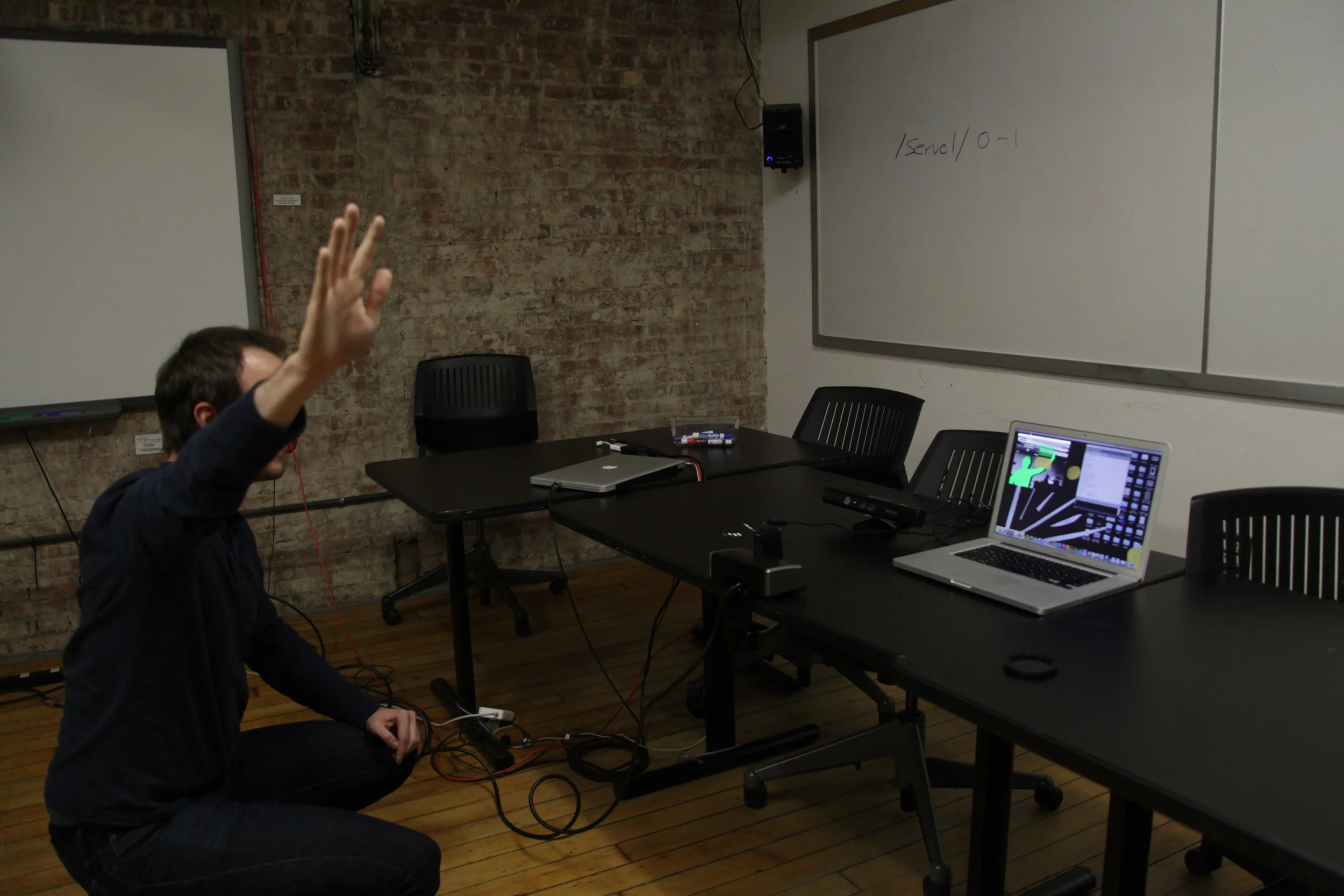 My user testing for my wearable device involved the Kinect&nbsp;