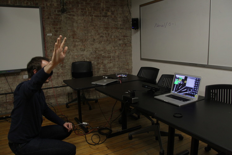 My user testing for my wearable device involved the Kinect