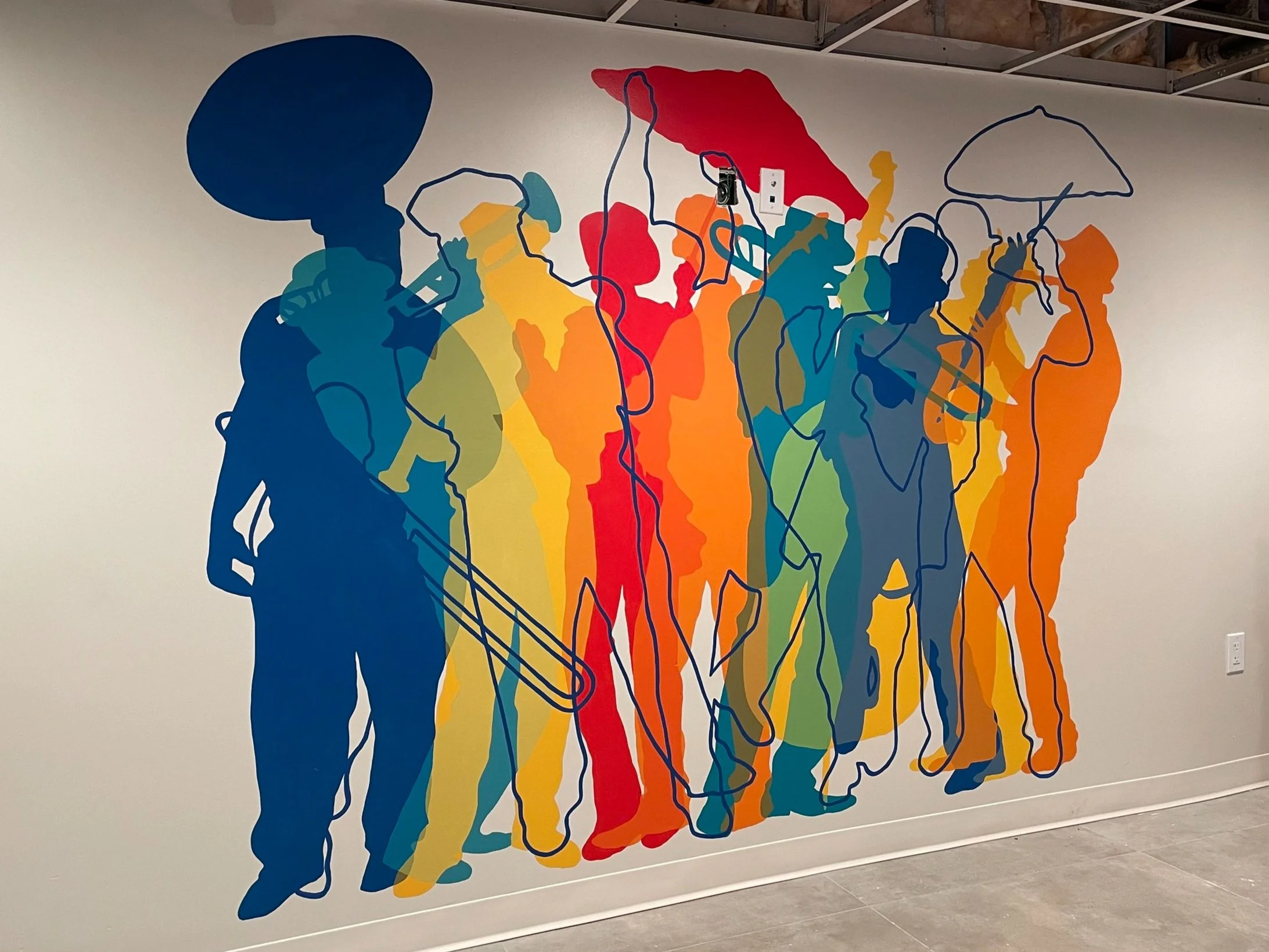 New Orleans Music Mural at Canopy by Hilton NOLA