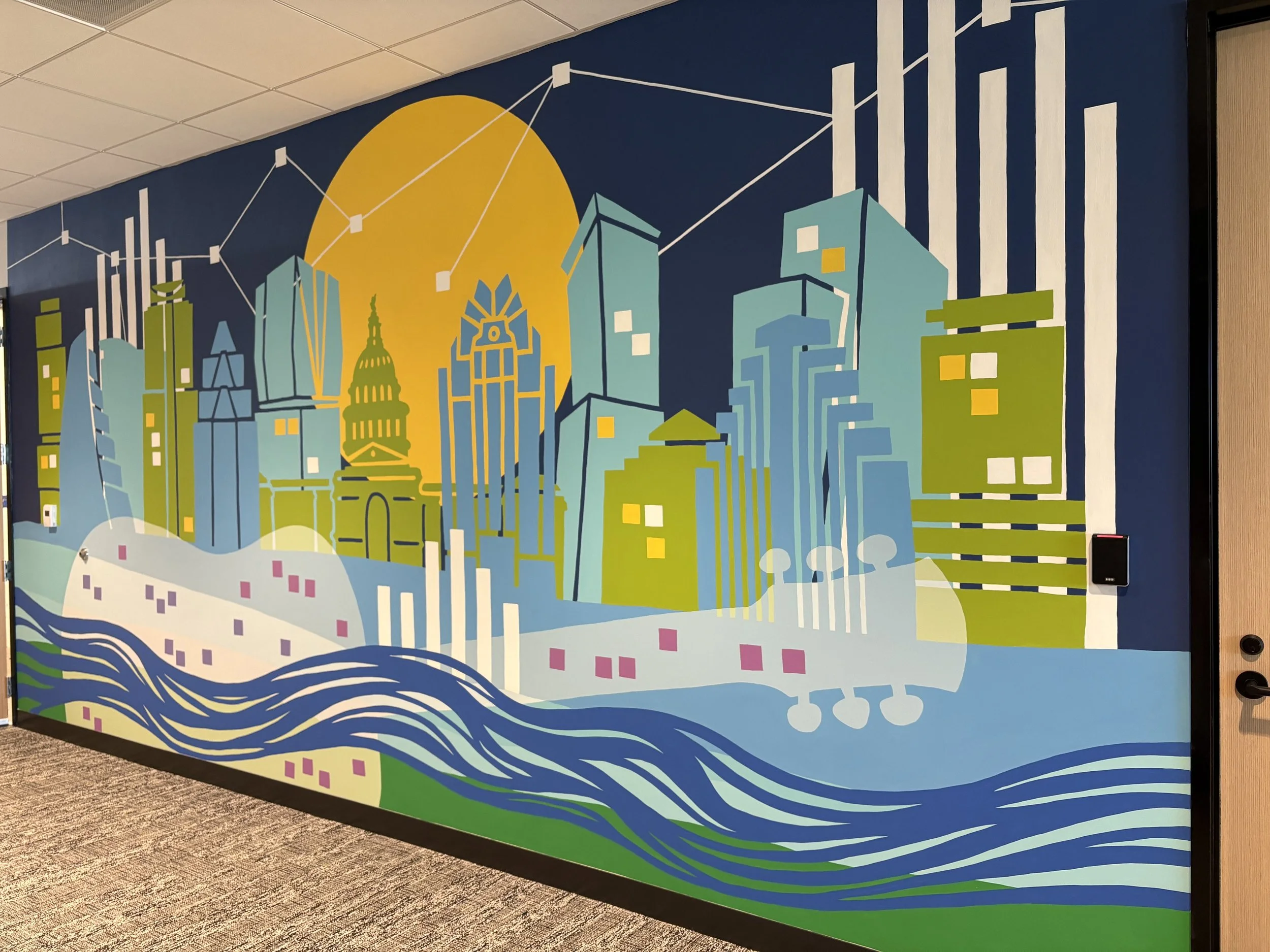 Austin Texas Mural for Tokyo Electron