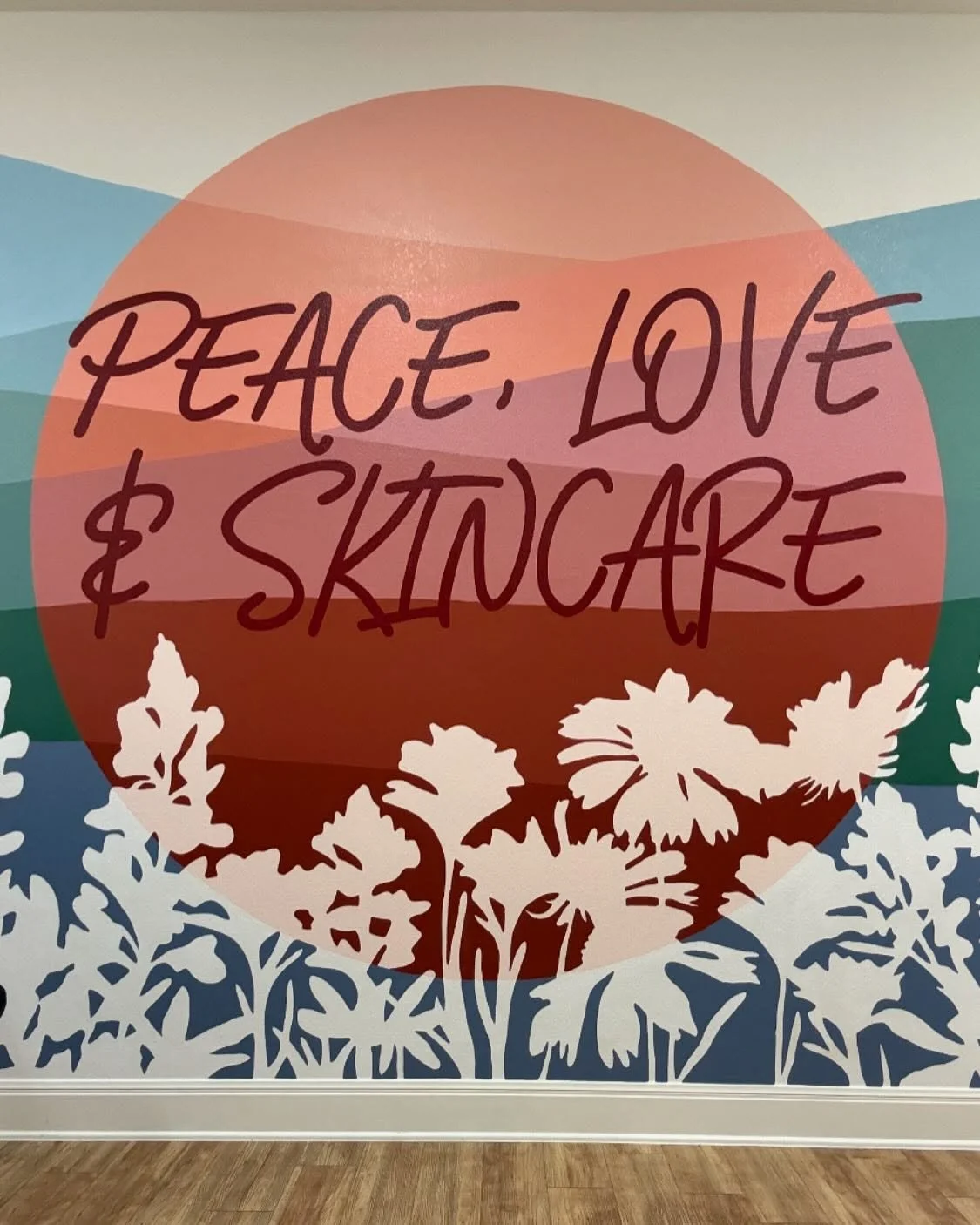 New mural for @austinskinphysicians in their San Marcos location! Yay!