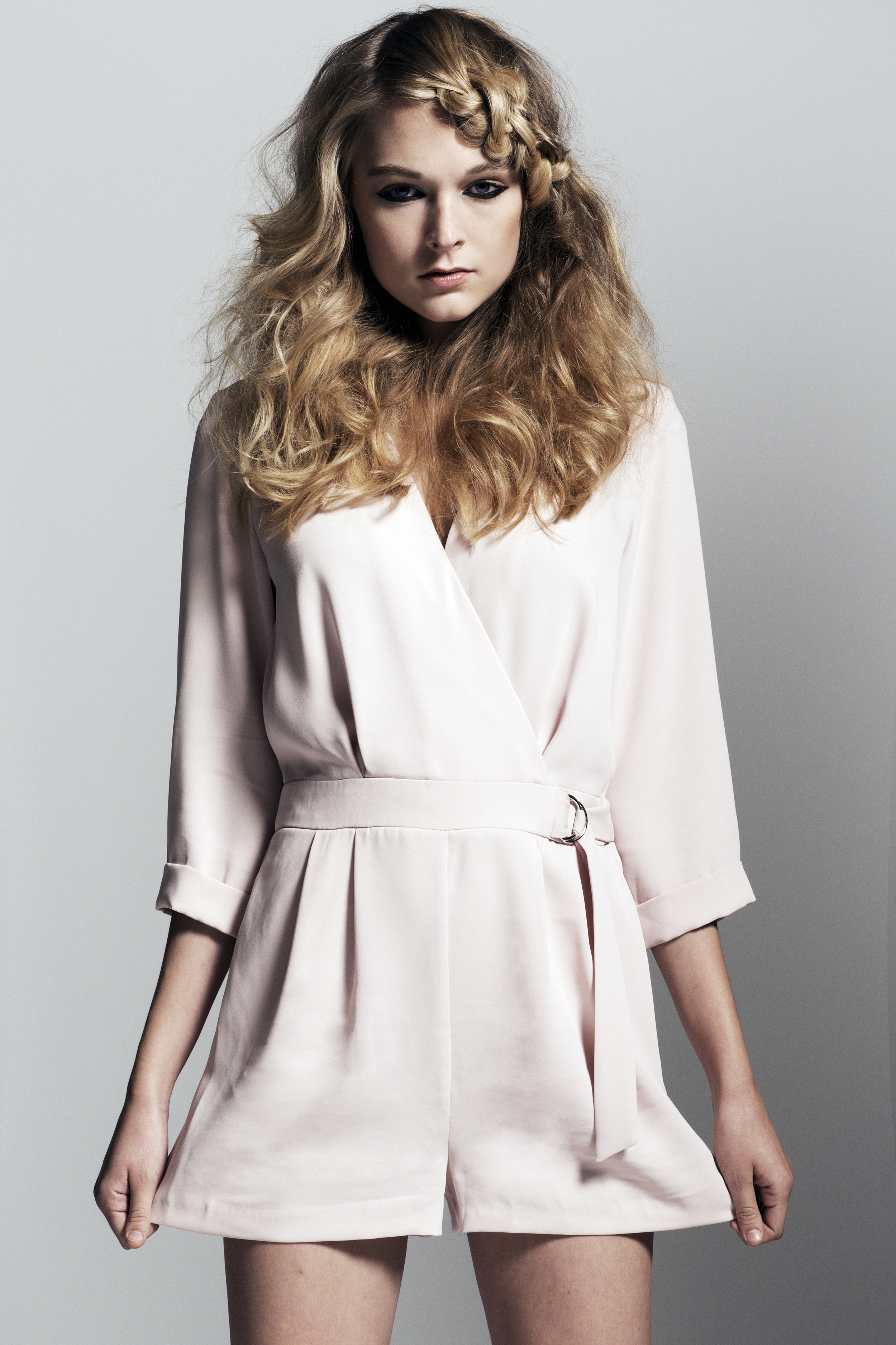 editorial styling class for L'oreal Professionnel model Kylie Stewart, photo by Heath Grout