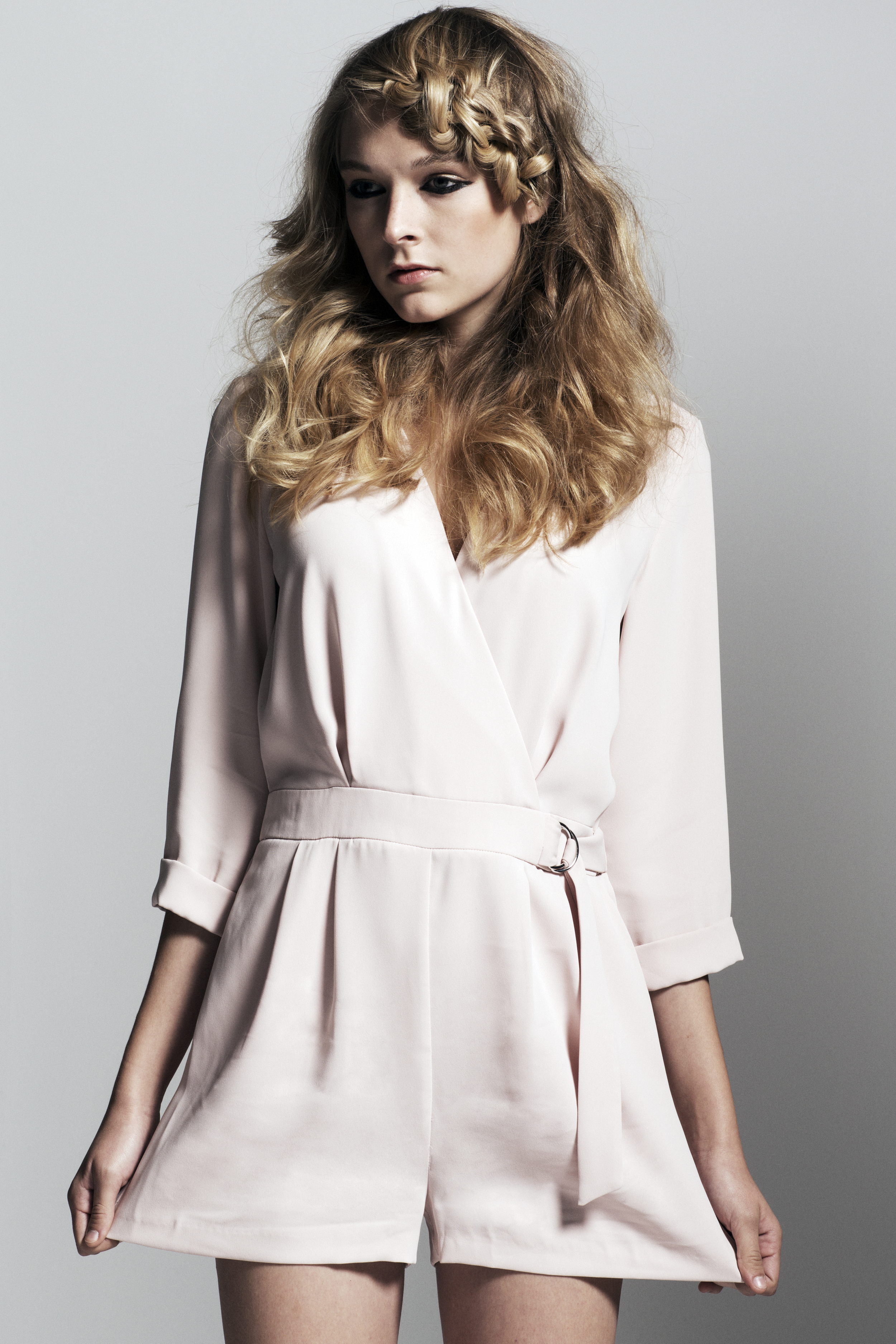 editorial styling class for L'oreal Professionnel model Kylie Stewart, photo by Heath Grout