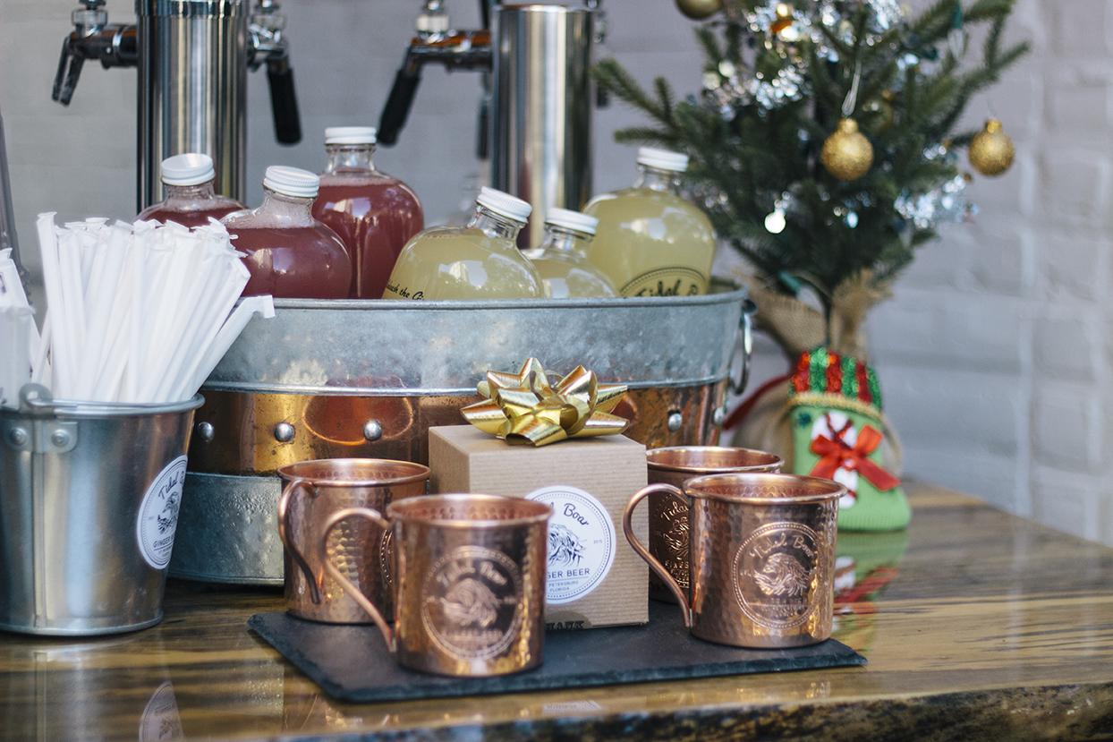 Tidal Boar Ginger Beer at the St. Pete Indie Market Holiday Pop-up.