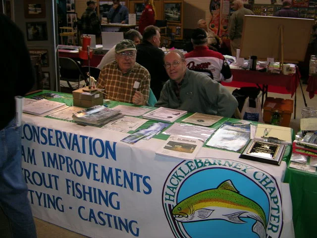 Dick and Rich shilling our message at the PAL show.