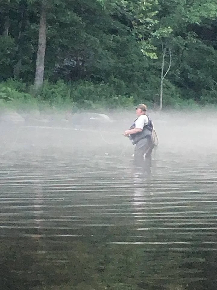 Mike fishing th Farmington.